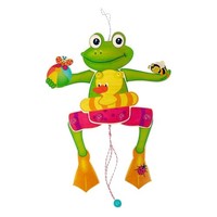 Hess Holzspielzeug 12429 - Hampelmann Frosch Mit Ball Aus Holz 40X17X3 Cm NEU