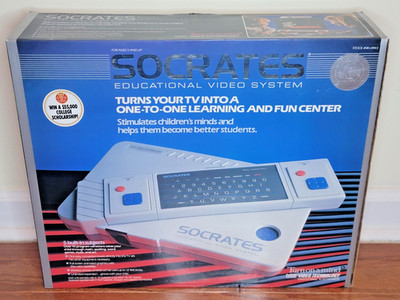 Vintage 1988 VTech Socrates Educational Video System Complete Boxed Rare STEM