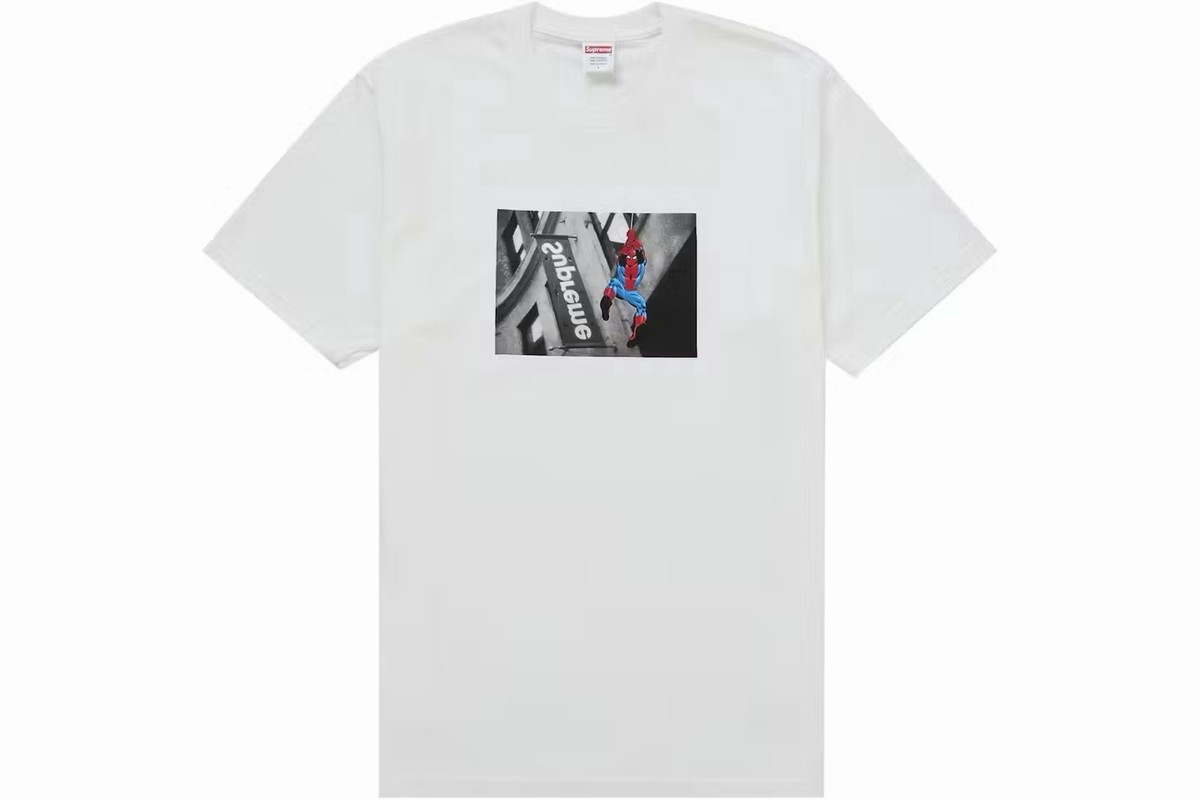 Supreme Spider-Man Tee (White, Large) - SS26 | eBay