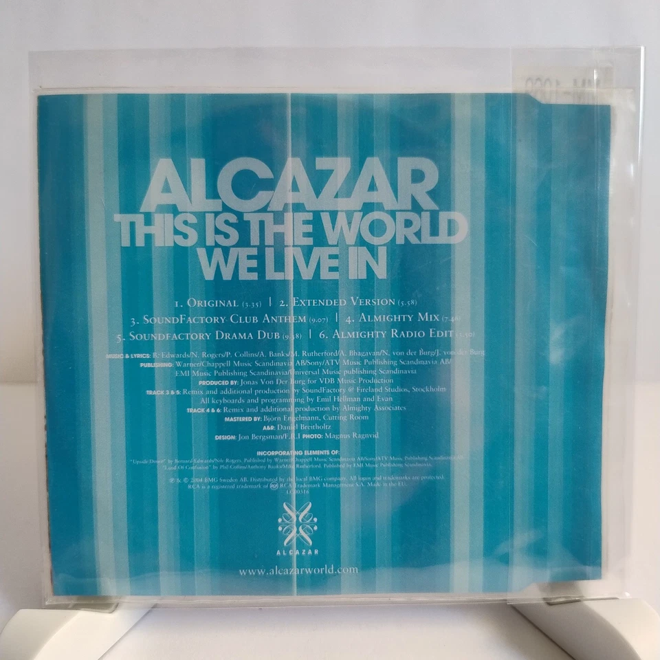 Alcazar – This Is The World We Live In, Maxi-CD (G+/SC), RCA, MM-1069 - Bild 2 von 2