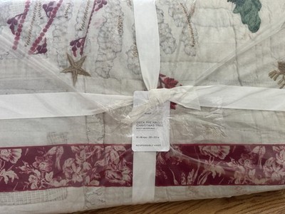 Pottery Barn Deck the Halls Christmas Tree Reversible Quilt Full/Queen New￼