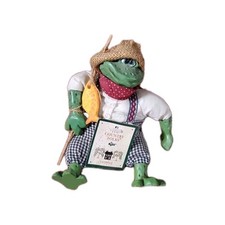 Russ Berrie and Co The Country Folks Tadpole Frog Doll Shelf Sitter With Tag