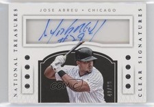 2016 Panini National Treasures Clear Signatures 40/99 Jose Abreu #CS-JA Auto 0w8