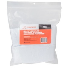 Tapco 2.25" Square Cotton Flannel Bore Cleaning Patches - 250 count - USA Made