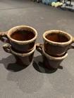 Vintage Mid Century 1960’s Hull Drip Glaze Coffee Cups Set Of 4