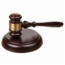 Wooden Gavel and Sound Block Set for Lawyers, Judges, and Chairmen of The Boa...