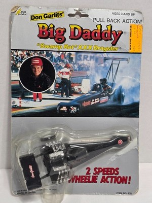 DON GARLITS BIG DADDY SWAMP RAT XXX DRAGSTER PULL BACK WHEELIE ACTION 1988 ROYAL