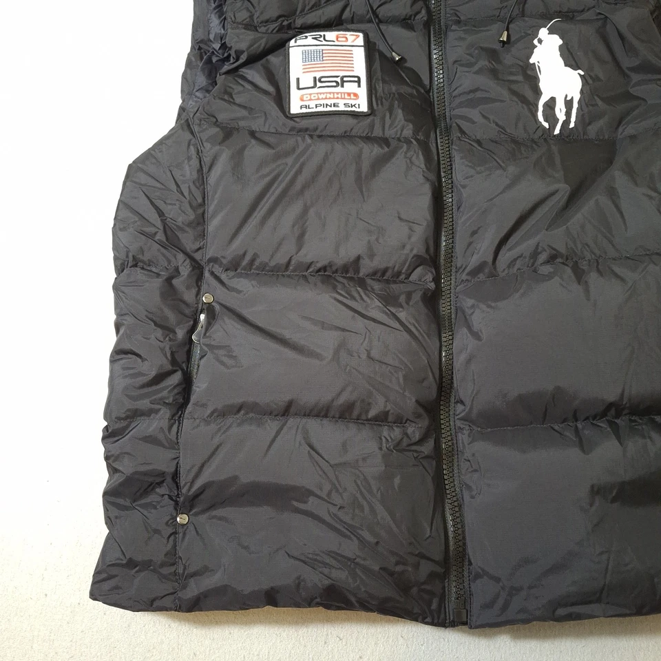 Polo Ralph Lauren PRL67 США вниз Hill Alpine с капюшоном лыж жилет куртка очень большой - Изображение 2 из 4