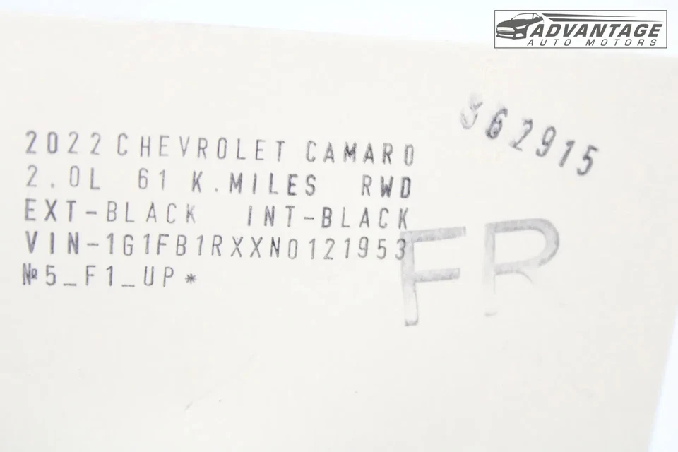 2011-2024 CHEVROLET CAMARO КАПОТ ПРАВЫЙ БАМПЕР БУФЕР СТОПОР ПОДУШКА OEM - Изображение 4 из 4