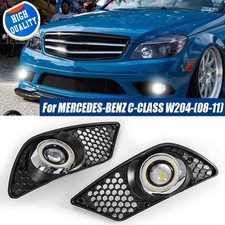 2x Angle Eyes Fog Light Lamps With Covers For 20082011 Mercedes Benz W204 C300