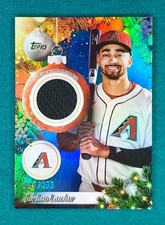 2025 Topps Holiday Relics Jordan Lawlar #PR-JL Blue Metallic 017/299 (MEM)
