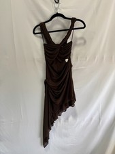 Ronny Kobo Izel Dress Brown Size S Fabric Pull