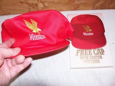 Vintage 1990 Winston Cigarette Promo Giveaway Advertising Ad Cap Hat Old