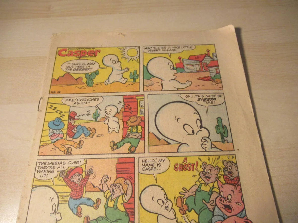 CASPER THE FRIENDLY GHOST #39 GOLDEN AGE 1955 COVERLESS 1ST SAMSON HONEYBUN