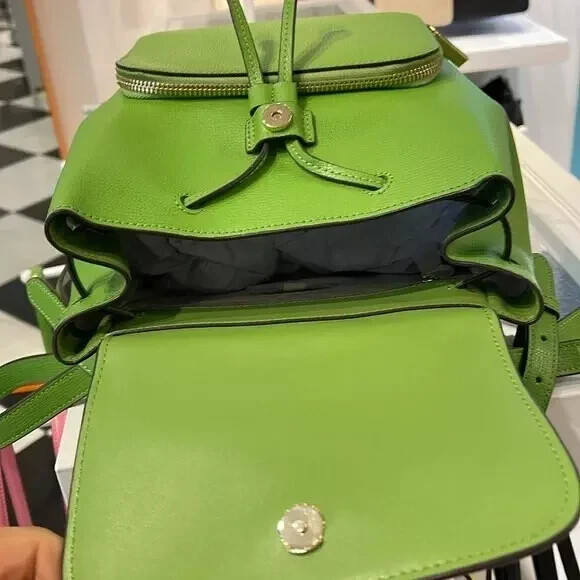 Kate Spade New York Kristi Medium Flap Backpack LeatherTurtle Green Kate Spade New York Kristi Medium Flap Backpack | Brixton Baker main image 2