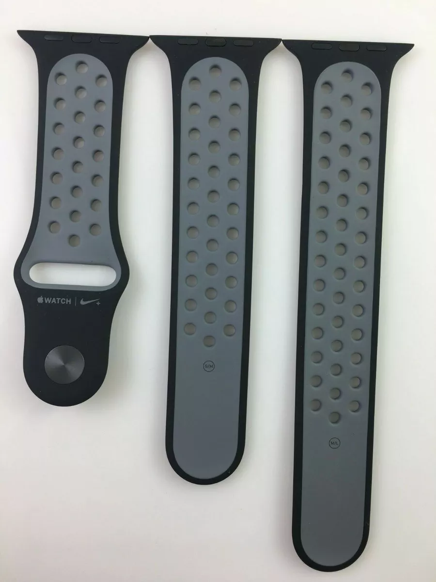 Señal Cada semana Abuelos visitantes Original Apple watch Nike Sport Band 42mm 44mm 45MM 49MM strap Black/Cool  Gray | eBay