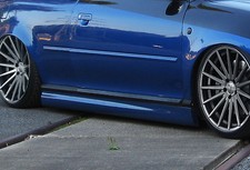 Design Seitenschweller Schweller Sideskirts ABS für Audi A6 4B