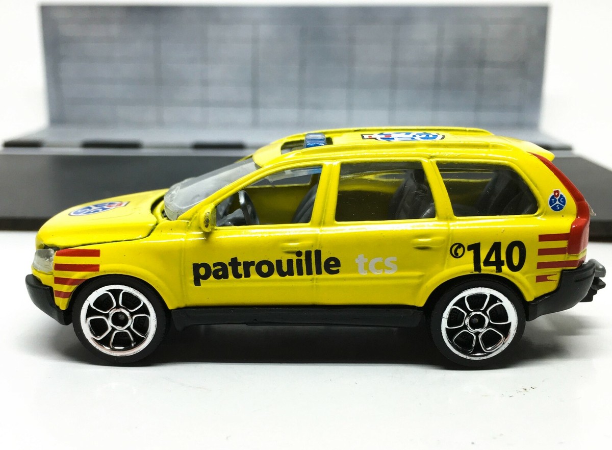 Majorette Volvo XC90 Yellow Patrouille Switzerland 140 1:61