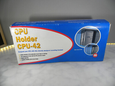 CPU UNTER SCHREIBTISCH HALTERUNG schwarz mit verstellbaren Riemen PC TOWER DESKTOP STORE UK #SW