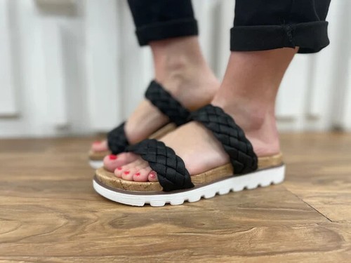 CORKY'S FOOTWEAR MOONLIGHT SANDAL BLACK SIZE 10- SO CHIC-SPRING/SUMMER 2023-SALE - Picture 3 of 4