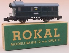 2/2 Rokal Model kolejowy / Wagon paczkowy / Kolej / Modelarstwo / Pociągi / Skala TT / 12 mm