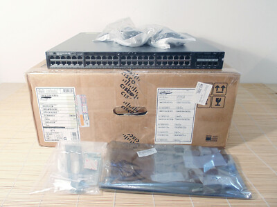 Neu Cisco WS-C3650-48FS-L Standalone Switch 1x PSU 48x1Ge Ethernet PoE New Box