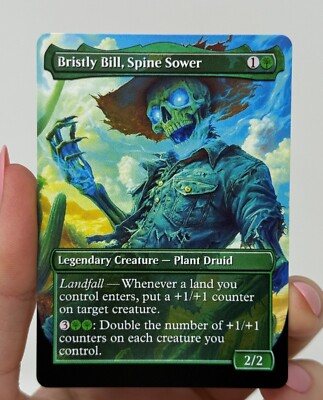 Bristly Bill, Spine Sower Proxy Card with Custom designed art