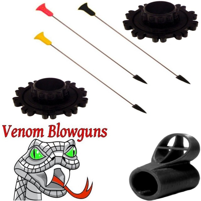 50 .40c ProLength Broadhead Blowgun Darts, Quivers and Peep by Venom Blowguns® eBay
