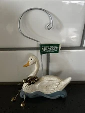 NEW Midwest Cannon Falls Folk Art Christmas Ornament White Duck Goose Primitive
