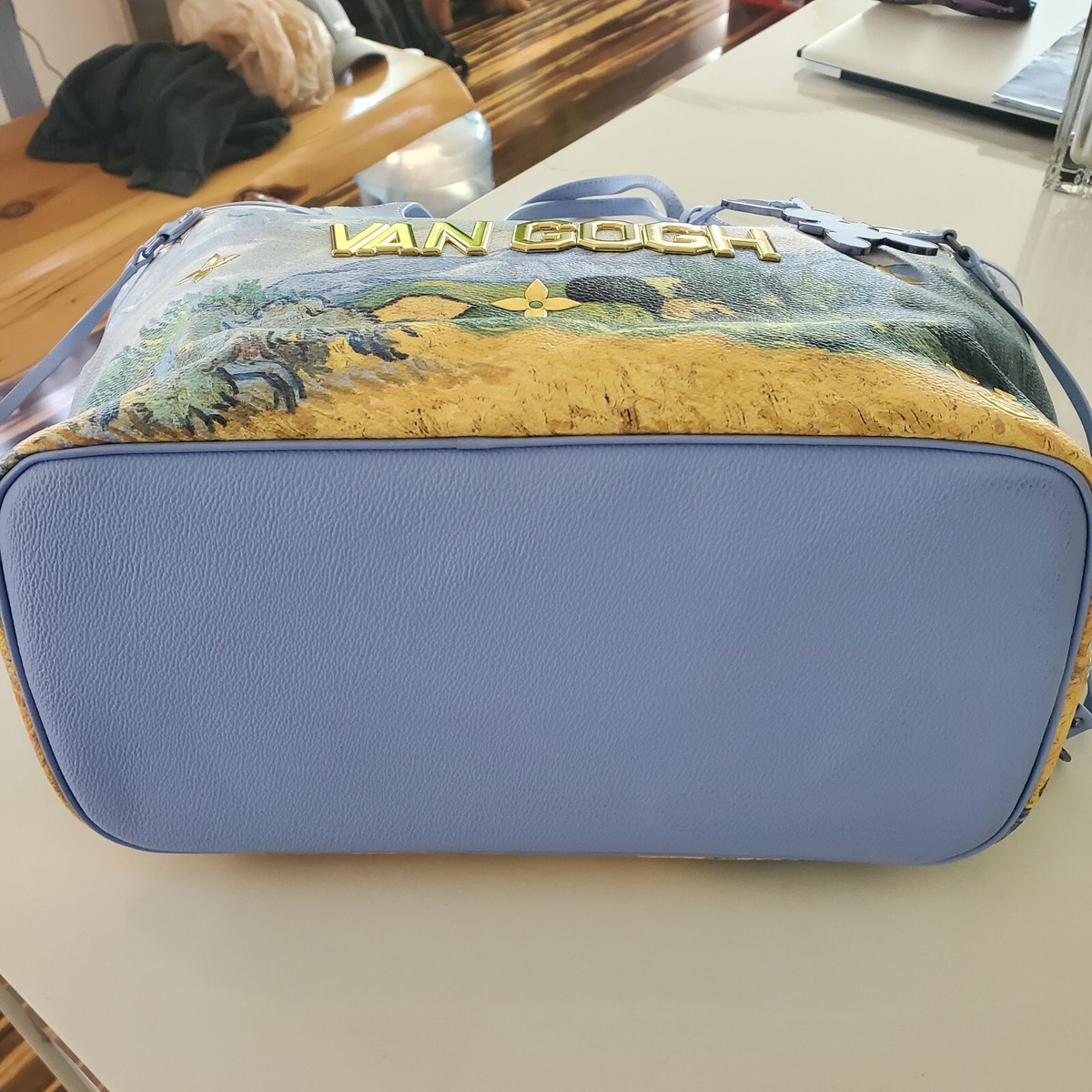 Louis Vuitton Van Gogh Jeff Koons M43331 Neverfull MM W/ Pouch