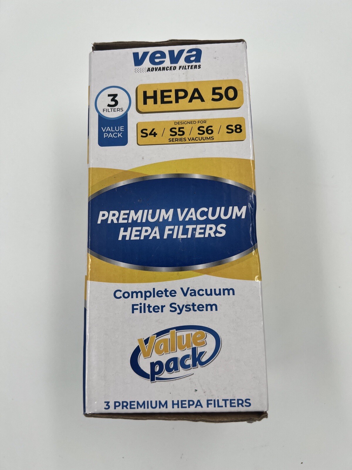 VEVA 3 Pack Premium Vacuum HEPA 50 Filters Works with Miele S4, S5, S6, S8