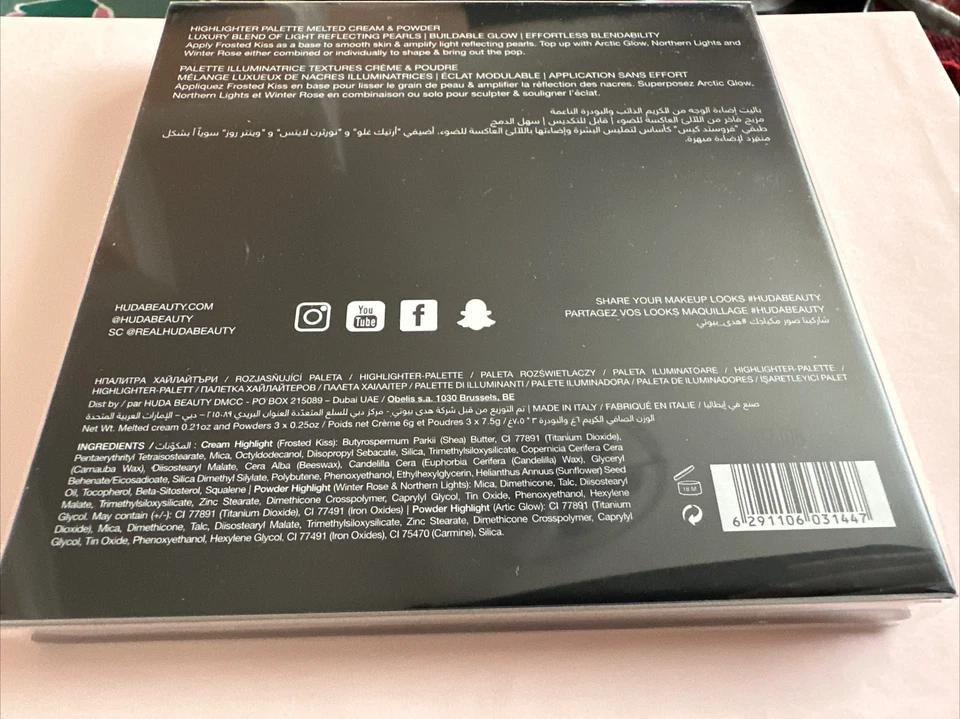 HUDA BEAUTY Winter Solstice Highlighter Palette, Brand New. - Image 2 of 3