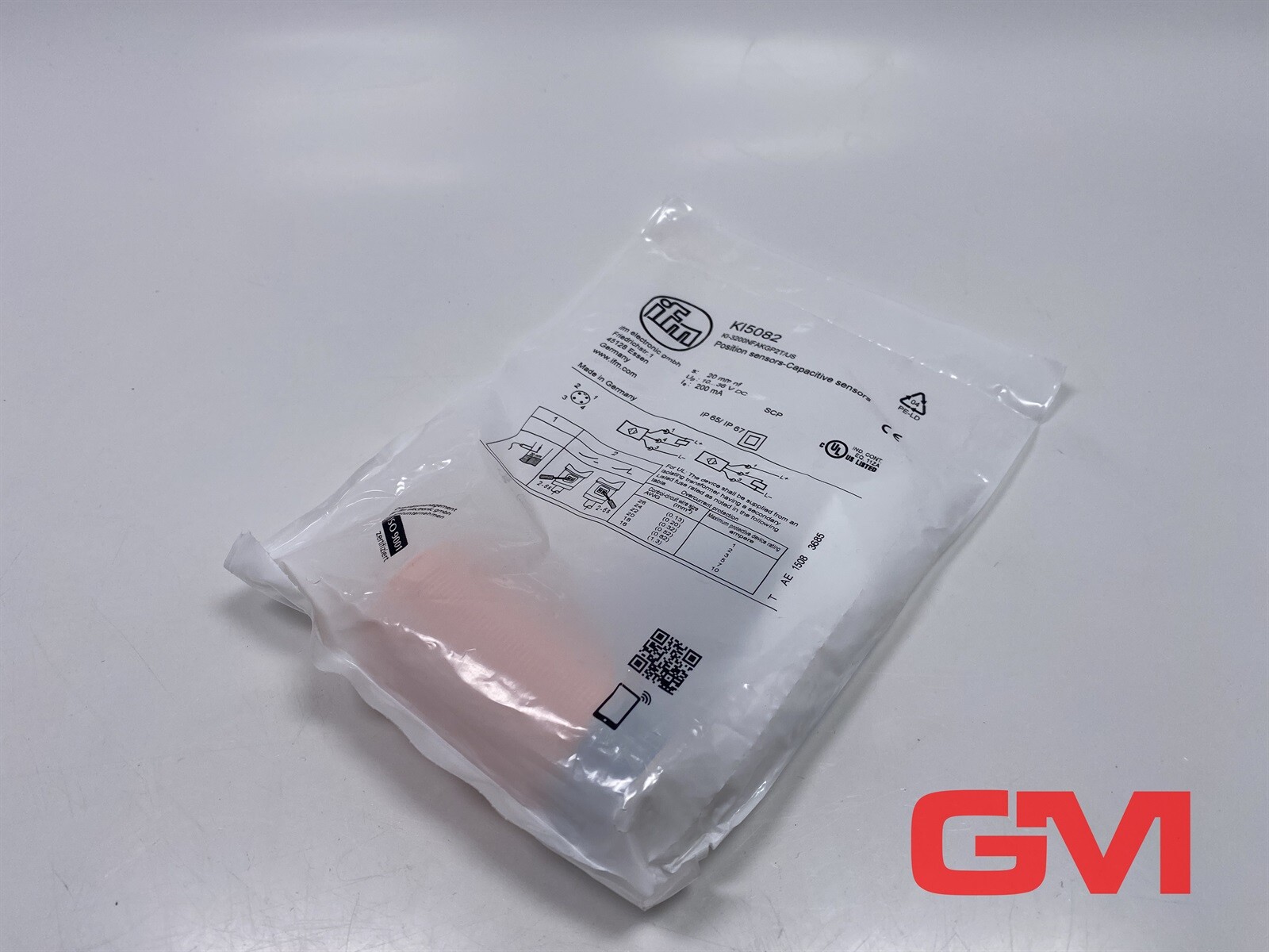 Ifm Electronic Capacitive Sensor Ki5082 Ki-3200nfakgp2t/Us