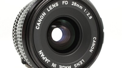 MINT] Canon New FD 28mm F2.8 MF Wide Angle Lens w/ FR Cap