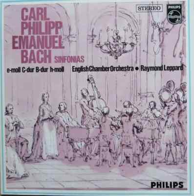 C.P.E. Bach 4 Sinfonias NEAR MINT Philips Vinyl LP