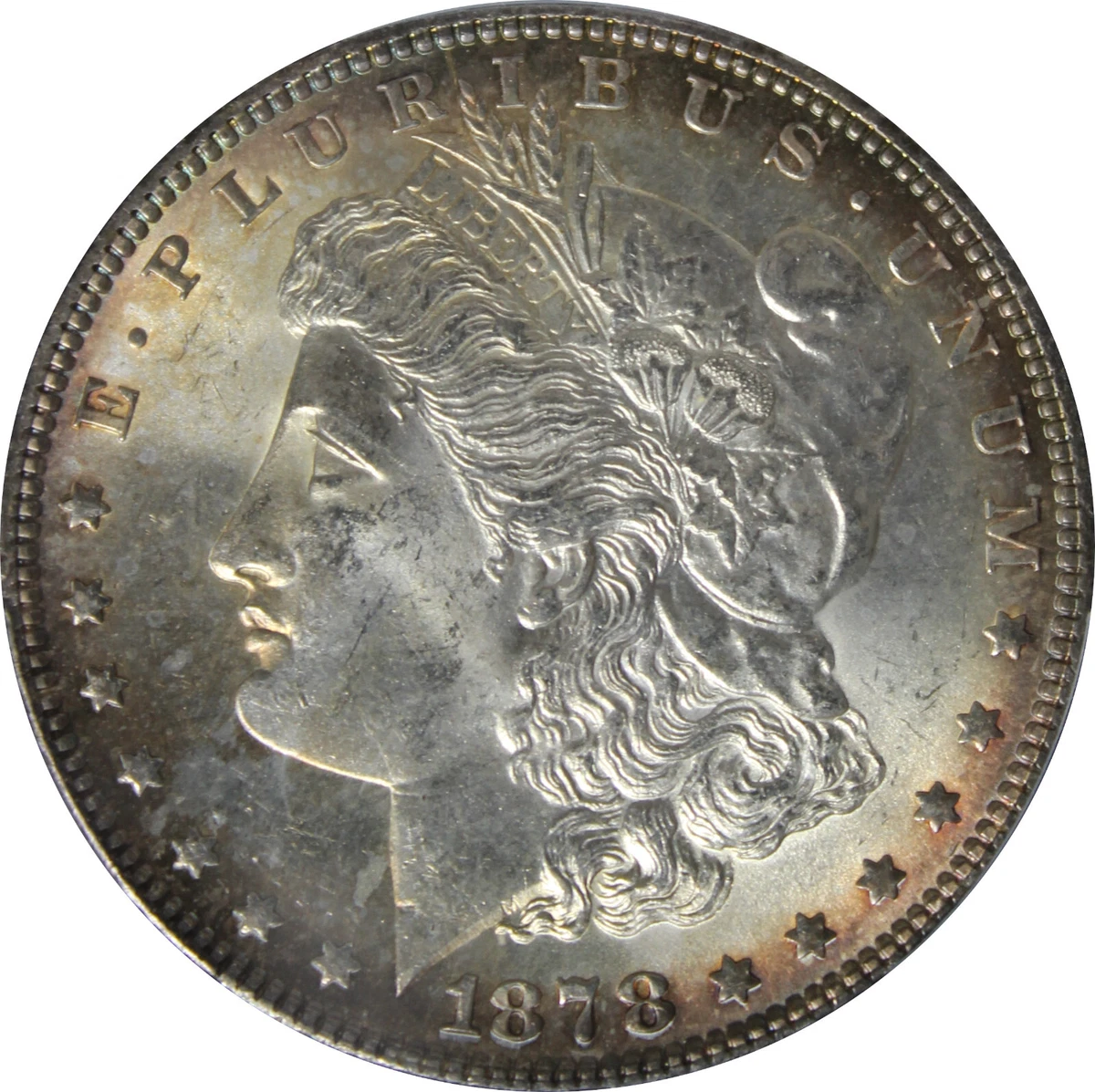 1879年 モルガン・ダラー PCGS MS63 PCGS Certified MS 63 Graded 1879 Year Morgan US Dollars (1878-1921
