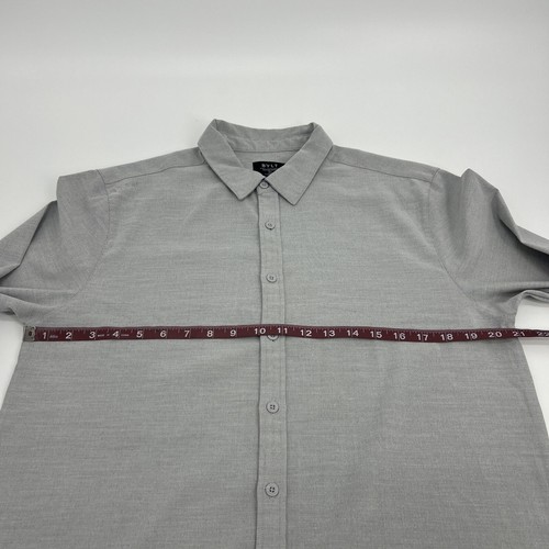 BYLT Vista Shirt Men's Large Gray Long Sleeve Button Down Performance - Picture 8 of 9