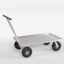 Push Wagon With Flat Free Swivel Caster In Front (rear Tire Upgrade)