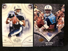 NFL - Vince Young 2008 Donruss Threads & 2008 Upper Deck ICONS - Titans