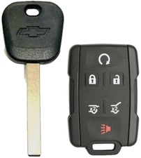 GM REPLACEMENT TRANSPONDER CHIP Chevy BowTie Logo KEY + Remote Fob M3N-32337100