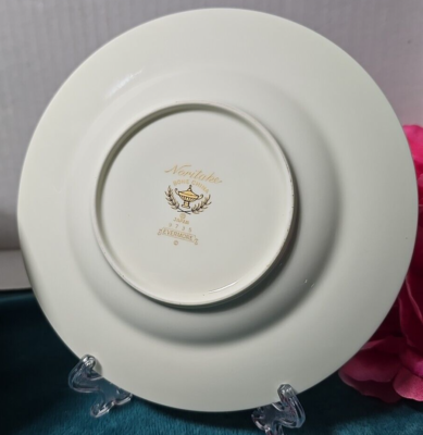 Vintage Noritake Evermore 9735 Saucers Floral Band Blue Gray Pink