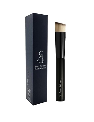 Sara Adams Cosmetiques Pro Round Angled Foundation Brush #08