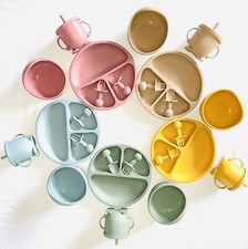 2022 Baby/Toddler Silicon Bowl, Fork, Spoon, Cup Plate - Food Grade AUS Local