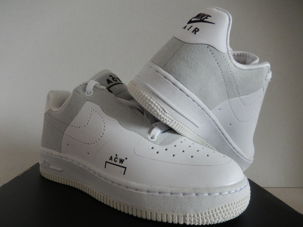 NIKE AIR FORCE 1 07 / ACW A COLD WALL WHITE MENS SZ 4 WMNS SZ 5.5