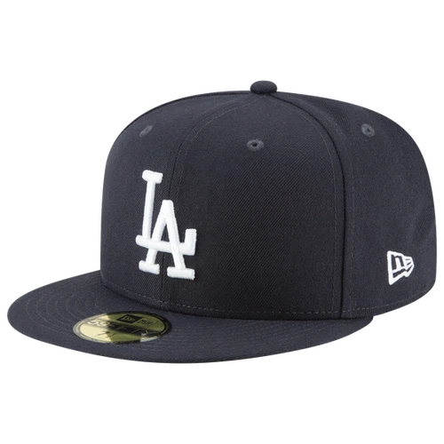 New Era Men's Authentic 59Fifty Los Angeles Dodgers Navy Fitted Hat