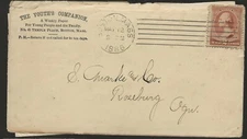 1886 Boston Cover/Letter Postal Insert on how to Send Money over Mail!