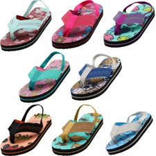 Norty Toddler Baby Boys Girls Thong Elastic Slingback Flip Flop Flat Sandal