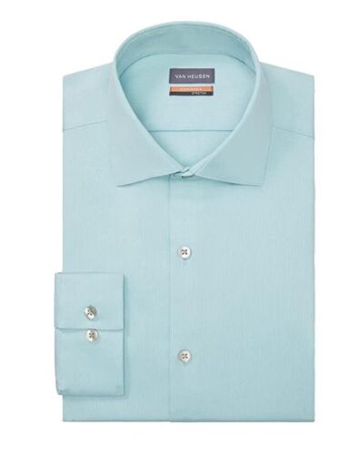 VAN HEUSEN Regular Fit Stain Shield Stretch Dress Shirt Men's Medium 15-15.5