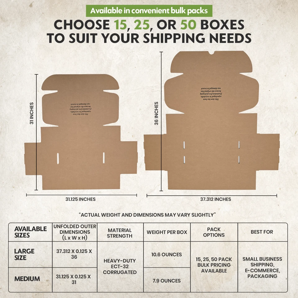 (Tamaño Mediano) Envío y Repuesto Caja de Zapatos - 12" X 9" X 4.125" Foto 3 de 4