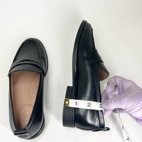 Cole Haan Women's Stassi Penny Loafers Black Leather 8.5B - Picture 6 of 15